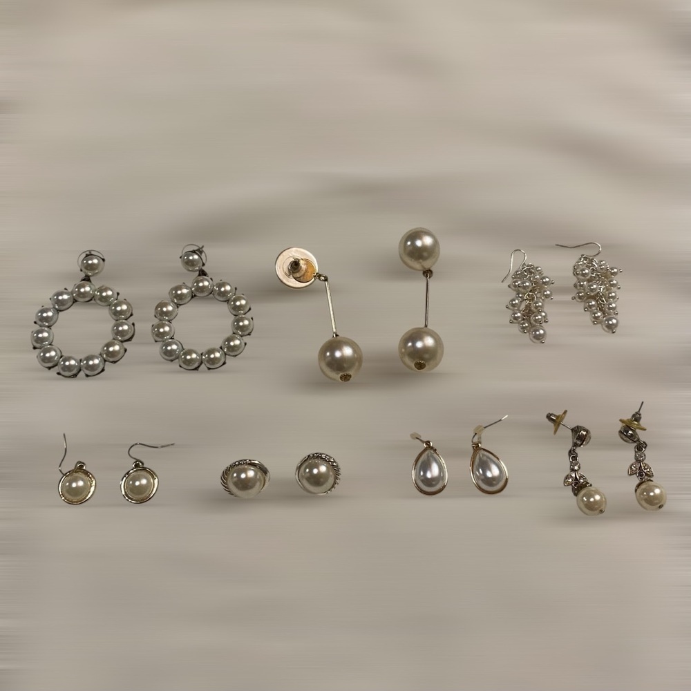 Jewelry Bundle Earrings Set of 7 Pairs Sugarfix Pearl Earrings